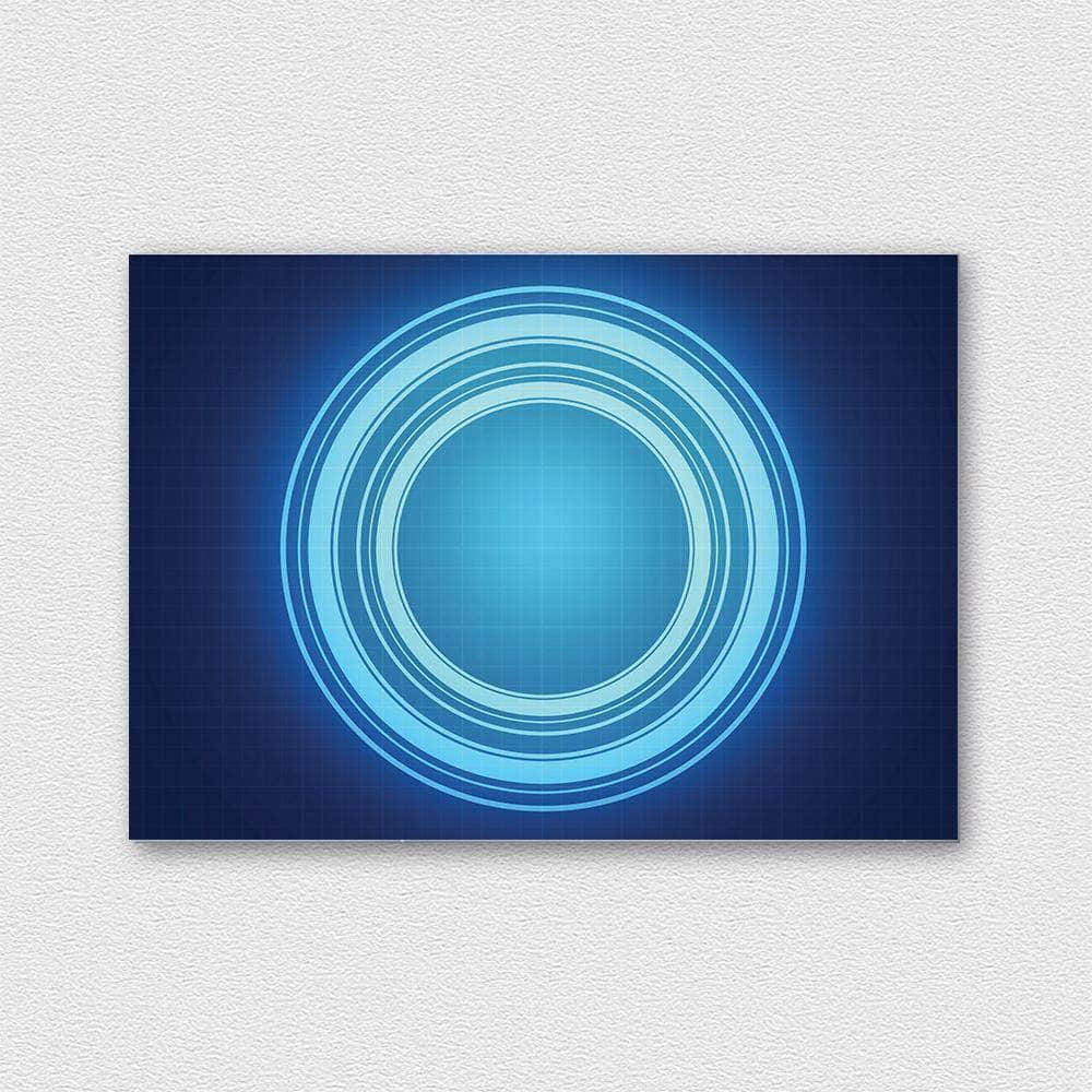 Blue circle fémposzter - CoolDisplay