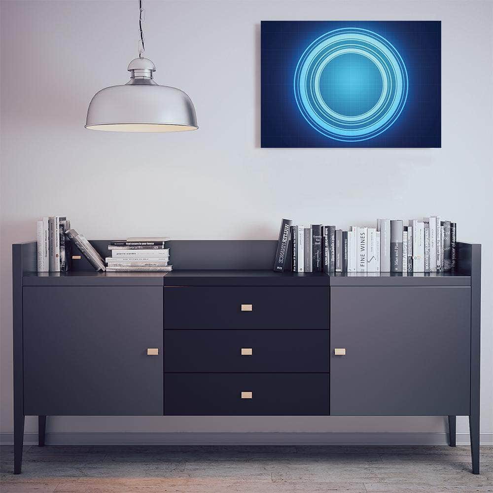 Blue circle fémposzter - CoolDisplay